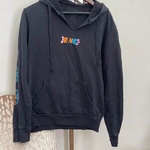 Cooke Collective Black Hoodie with Colorful Accents
